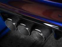 23-Up Honda Civic Type R 2.0L 3 Inch Cat-Back Exhaust System Armor Pro T304 Stainless Steel Triple Center Outlet with Carbon Fiber Tips Active Exhaust MBRP