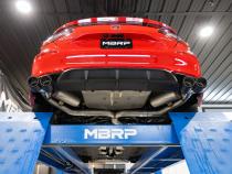 2022-Up Honda Civic Sport Touring 1.5L Turbo Hatchback Armor Lite 3 Inch Cat-Back 2.5 Inch Dual Split Rear with Quad Carbon Fiber Tips MBRP