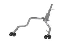 3.0 inch Cat-Back 2.5 inch Dual Split Rear Quad Carbon Fiber Tips 4.0 inch OD Dual Out 19-up Silverado/Sierra 1500 MBRP