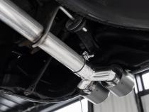 3.0 inch Cat-Back 2.5 inch Dual Split Rear Quad Carbon Fiber Tips 4.0 inch OD Dual Out 19-up Silverado/Sierra 1500 MBRP