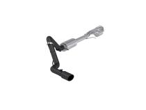 2019-Present Silverado/Sierra 1500 2.7L Black-Coated Aluminized Steel 3 Inch Cat-Back Single Side Exit Armor BLK MBRP