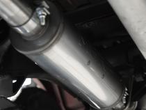 2019-Present Silverado/Sierra 1500 2.7L Black-Coated Aluminized Steel 3 Inch Cat-Back Single Side Exit Armor BLK MBRP