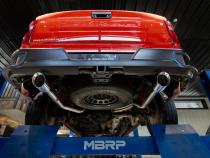 2019-2024 Silverado/Sierra 1500 2.7L Armor Pro T304 Stainless Steel 3 Inch Cat-Back, 2.5 Inch Dual Split Rear Exit MBRP