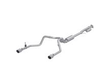 2019-2024 Silverado/Sierra 1500 2.7L Armor Lite Aluminized Steel 3 Inch Cat-Back, 2.5 Inch Dual Split Rear Exit MBRP