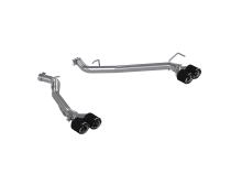 Axle-Back 2.5 inch Dual Rear Quad Carbon Fiber Tips (4) 4.0 inch OD Dual Out Explorer 20-Up Lincoln Aviator MBRP