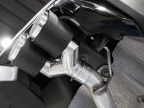 Axle-Back 2.5 inch Dual Rear Quad Carbon Fiber Tips (4) 4.0 inch OD Dual Out Explorer 20-Up Lincoln Aviator MBRP