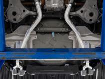 Axle-Back 2.5 inch Dual Rear Quad Carbon Fiber Tips (4) 4.0 inch OD Dual Out Explorer 20-Up Lincoln Aviator MBRP