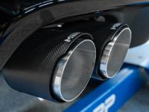 Cat-Back 2.5 inch Dual Rear Quad Carbon Fiber Tips 20-Up Explorer/Aviator MBRP