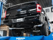 21-Up Ford F-150 T409 Stainless Steel 3 Inch Cat-Back 2.5 Inch Dual Split Side Exhaust System MBRP
