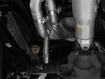 21-Up Ford F-150 Black Coated Aluminized Steel 3 Inch Cat-Back 2.5 Inch Dual Split Rear Exhaust System MBRP