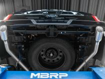 21-Up Ford F-150 Black Coated Aluminized Steel 3 Inch Cat-Back 2.5 Inch Dual Split Rear Exhaust System MBRP