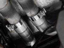 2021-Up Ford F-150 Raptor 3.5L EcoBoost HO 3 Inch Axle-Back Dual Rear Exit T304 Stainless Steel with Carbon Fiber Tips MBRP