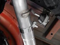 2021-Up Ford F-150 Raptor 3.5L EcoBoost HO 3 Inch Axle-Back Dual Rear Exit T304 Stainless Steel with Carbon Fiber Tips MBRP