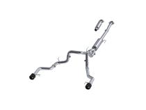 2021-Up Ford F-150 Tremor and 2022-Up Ford F-150 T304 Stainless Steel 3 Inch Cat-Back Dual Rear Exit With Carbon Fiber Tips Armor Pro Series MBRP