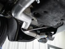 Porsche 2.5 Inch Axle Back Dual Split Rear Bypass Armor Pro Series Carbon Fiber Tips For 14-24 Porsche Macan MBRP