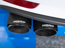 Porsche 2.5 Inch Axle Back Dual Split Rear Bypass Armor Pro Series Carbon Fiber Tips For 14-24 Porsche Macan MBRP