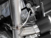 2020-2025 Chevrolet Corvette C8 6.2L Armor Pro T304 Stainless Steel 3 Inch Cat-Back Quad Split Rear with Carbon Fiber Tips Valve Delete MBRP