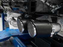 2020-2025 Chevrolet Corvette C8 6.2L Armor Pro T304 Stainless Steel 3 Inch Cat-Back Quad Split Rear with Carbon Fiber Tips Valve Delete MBRP