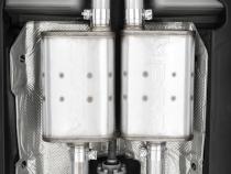 15-23 Dodge Challenger T304 Stainless Steel 2.5 Inch Cat Back Dual Rear Exit with Carbon Fiber Tips Exhaust System MBRP