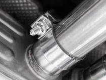 15-23 Dodge Challenger T304 Stainless Steel 2.5 Inch Cat Back Dual Rear Exit with Carbon Fiber Tips Exhaust System MBRP