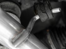 15-23 Dodge Challenger T304 Stainless Steel 2.5 Inch Cat Back Dual Rear Exit with Carbon Fiber Tips Exhaust System MBRP