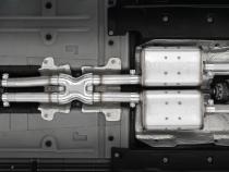 15-23 Dodge Challenger T304 Stainless Steel 2.5 Inch Cat Back Dual Rear Exit with Carbon Fiber Tips Exhaust System MBRP