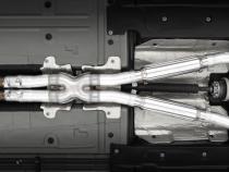 15-23 Dodge Challenger Aluminized Steel 3 Inch Dual Cat Back Quad Tips (Street Version) Exhaust System MBRP