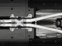 15-23 Dodge Challenger T304 Stainless Steel 3 Inch Dual Cat Back Quad Tips with Carbon Fiber Tips (Race Version) Exhaust System MBRP