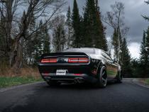 15-23 Dodge Challenger T304 Stainless Steel 3 Inch Dual Cat Back Quad Tips with Carbon Fiber Tips (Race Version) Exhaust System MBRP