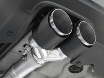 15-23 Dodge Challenger Aluminized Steel 3 Inch Dual Cat Back Quad Tips (Race Version) Exhaust System MBRP