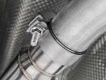 2015-2016 Dodge Challenger Aluminized Steel 3 Inch Dual Rear Cat-Back Quad Tips (Street Version) Exhaust System MBRP