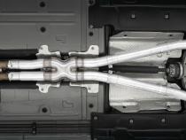 2015-2016 Dodge Challenger Aluminized Steel 3 Inch Dual Rear Cat-Back Quad Tips (Race Version) Exhaust System MBRP