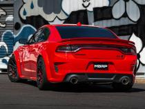 T304 Stainless Steel 3.0 Inch Cat-Back Dual Rear Street Profile with Dual Carbon Fiber Tips 15-23 Dodge Charger MBRP