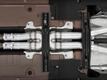 T304 Stainless Steel 3.0 Inch Cat-Back Dual Rear Race Profile with Dual Carbon Fiber Tips 15-23 Dodge Charger MBRP