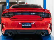 T304 Stainless Steel 3.0 Inch Cat-Back Dual Rear Race Profile with Dual Carbon Fiber Tips 15-23 Dodge Charger MBRP