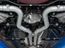 18-23 Ford Mustang GT 5.0L T304 Stainless Steel 3 Inch Cat-Back Dual Rear with Quad Carbon Fiber Tips Street Version MBRP