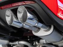 18-23 Ford Mustang GT 5.0L T304 Stainless Steel 3 Inch Cat-Back Dual Rear with Quad Carbon Fiber Tips Street Version MBRP