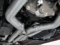 18-23 Ford Mustang GT 5.0L T304 Stainless Steel 3 Inch Cat-Back Dual Rear with Quad Carbon Fiber Tips Race Version MBRP