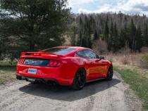 18-23 Ford Mustang GT 5.0L T304 Stainless Steel 3 Inch Cat-Back Dual Rear with Quad Carbon Fiber Tips Race Version MBRP