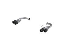 2018-23 Ford Mustang GT 5.0L T304 Stainless Steel 2.5 Inch Axle-Back with Quad Carbon Fiber Tips MBRP