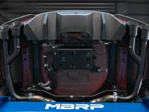 2018-23 Ford Mustang GT 5.0L T304 Stainless Steel 2.5 Inch Axle-Back with Quad Carbon Fiber Tips MBRP