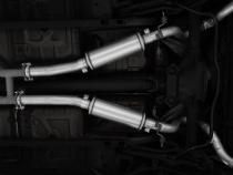 1999-2004 Ford Mustang GT/ Mach 1 4.6L Aluminized Steel 2.5 Inch Cat-Back Dual Rear Exit with Black Tips MBRP