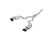 2019-2023 Ford Mustang 2.3L EcoBoost Active T304 Stainless Steel 3 Inch Cat-Back Quad Rear Exit with CF Tips MBRP