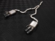 2019-2023 Ford Mustang 2.3L EcoBoost Active T304 Stainless Steel 3 Inch Cat-Back Quad Rear Exit with CF Tips MBRP