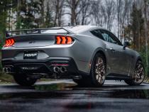 24-Up Ford Mustang GT 5.0L, Armor Lite Aluminized Steel 3 Inch Cat-Back Dual Split Rear with Quad Tips, Race Profile MBRP