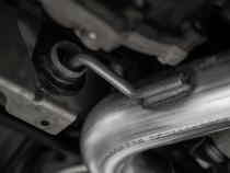 24-Up Ford Mustang GT 5.0L, Armor BLK Black-Coated Aluminized Steel 3 Inch Cat-Back Dual Split Rear with Quad Black Tips, Race Profile MBRP