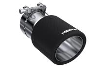 Exhaust Tip 4 Inch O.D. Dual Wall Angled 3 Inch Inlet 7.7 Inch Length Carbon Fiber MBRP