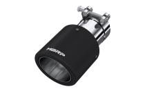 Exhaust Tip 4 Inch O.D. Dual Wall Angled 2.5 Inch Inlet 7.7 Inch Length Carbon Fiber MBRP