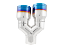 T304 Stainless Steel Burnt End Tip 2.5 Inch ID Dual 3.5 Inch OD Out 9.5 Inch Length Single Wall MBRP