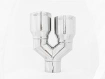 T304 Stainless Steel Tip 2.5 Inch ID Dual 3.5 Inch OD Out 9.5 Inch Length Dual Wall MBRP